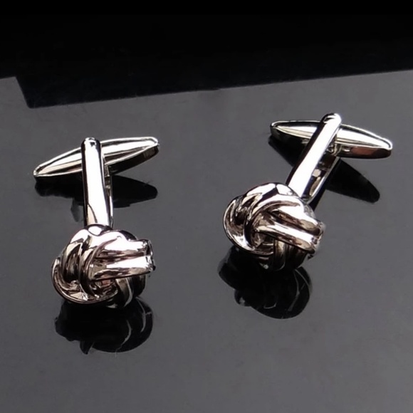 Circular Knot Cufflinks | Classic Minimal Hardware in 10  Stainless Steel Classic Round Knot Cufflinks